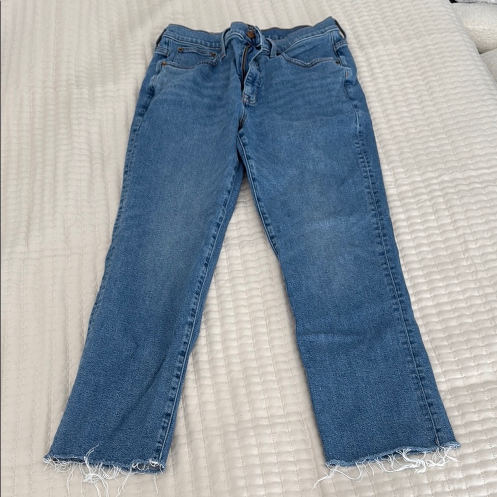 J. Crew Factory Blue Straight Leg Jeans Timeless Style